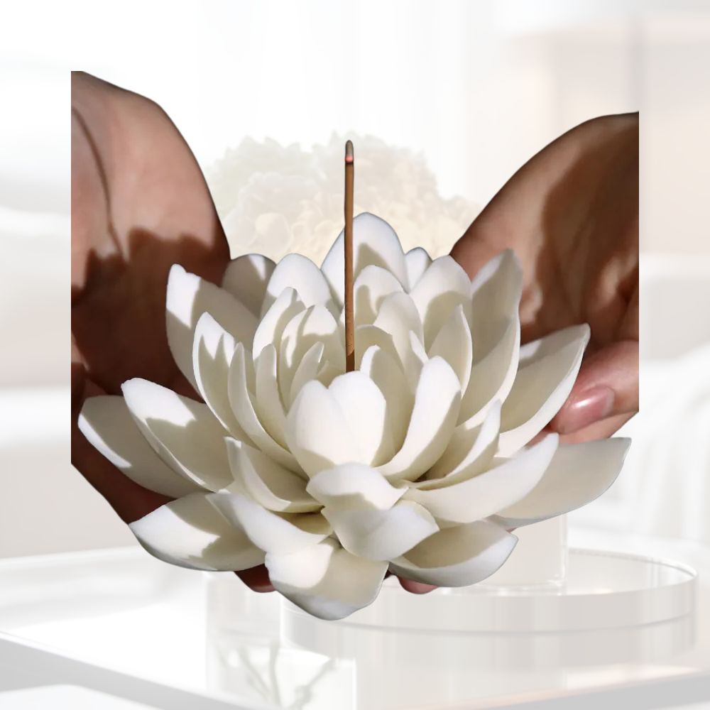 OLUMINA - Räucherstäbchenhalter Lotusblüte ZEN-A