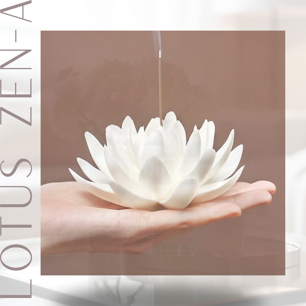 OLUMINA - Räucherstäbchenhalter Lotusblüte ZEN-A