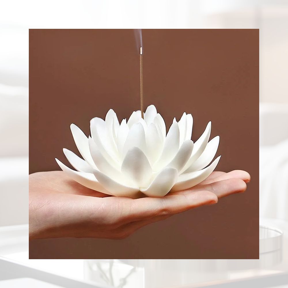 OLUMINA - Räucherstäbchenhalter Lotusblüte ZEN-A